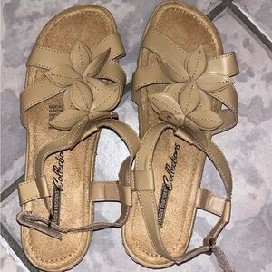 Sandals with Floral Design